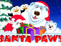santa paws slot logo